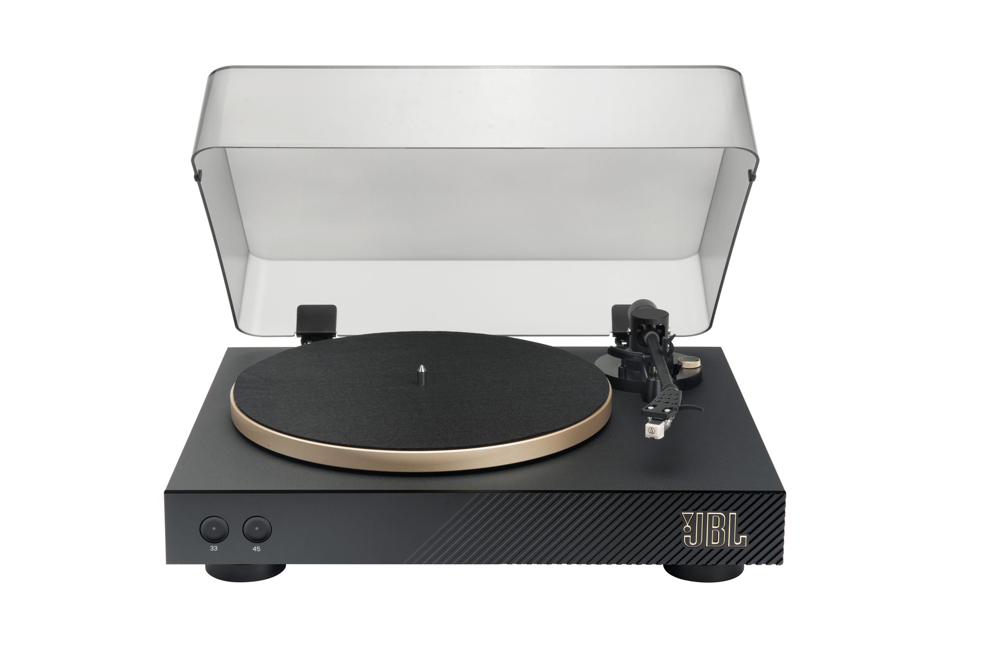 JBL Spinner BT Draaitafel met riemaandrijving - Zwart/Goud - Bluetooth