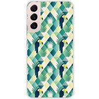 Samsung Galaxy S22 Plus Toucan diamant siliconen hoesje