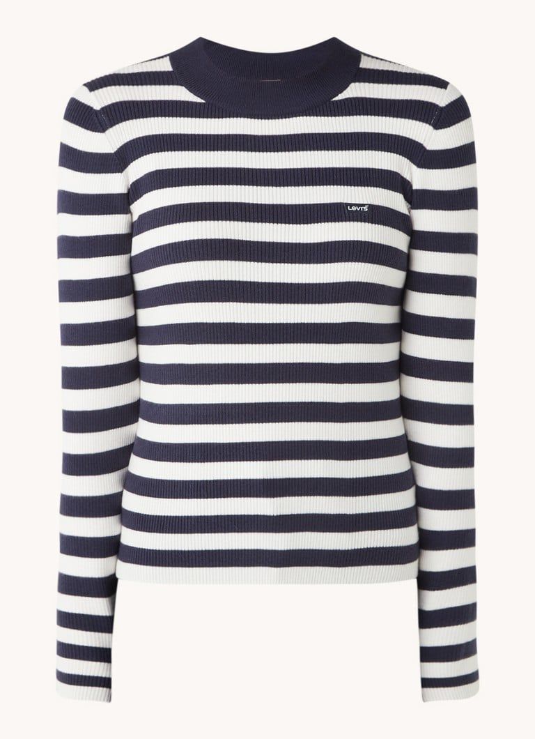 Levi's Ribgebreide trui met logo