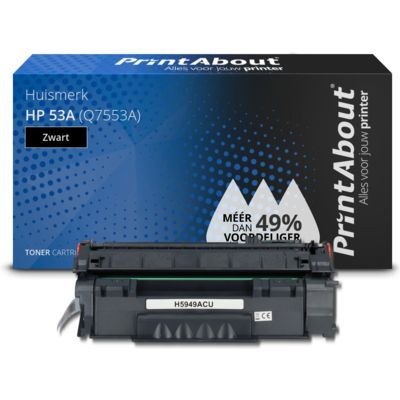 PrintAbout Huismerk HP 53A (Q7553A) Toner Zwart
