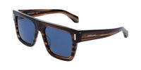 Ferragamo SF2063SE Striped brown 53/19/145 MAN Zonnebrillen