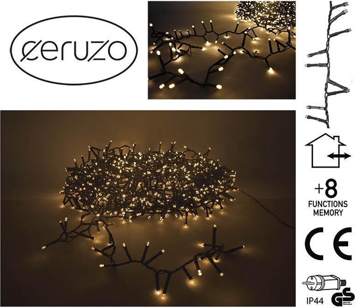 Ceruzo Micro Cluster - 560 LED - 11 meter - extra warm wit