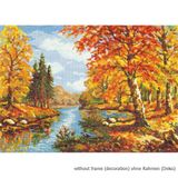 Magic Needle 45-02 ZW Gouden Herfst Kruissteekset met telpatroon Zweigart Edition, katoen, meerkleurig, 35x25cm