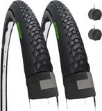 Ecovelo Ecovelò Banden 700 x 40C (42-622) + luchtkamers met ITA-ventiel - zwart - half slick - straat, gravel, off-road, mountainbike