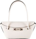 GUESS Sophia Shoulder Satchel Cream White schoudertas