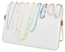 Solidchoice - Organisateur de bijoux pour salons en velours blanc avec fleurs