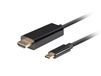 Lanberg CA-CMHD-10CU-0018-BK câble USB-C vers HDMI 1,8 m noir