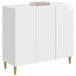 vidaXL Dressoir Hoogglans Wit 89 x 34,5 x 80 cm Bewerkt hout