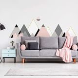 Ambiance Sticker Muursticker LIVINGSTON - Scandinavische bergen - 60x90cm