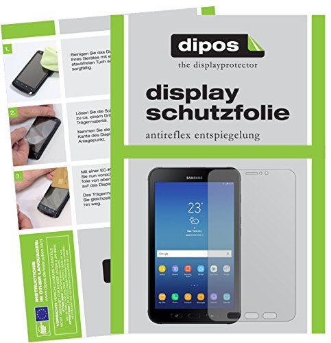 dipos I 2X beschermfolie mat compatibel met Samsung Galaxy Tab Active 2 schermbeschermfolie