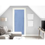 Soleil d'Ocre Panama Sluier Poort raam, Katoen, Blauw, 90 x 200 cm