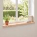 vidaXL - Raamprofielen - 2 st - Naturel - 120 x 25 x 2 cm - Massief beukenhout