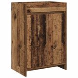 vidaXL Badkamer Onder Wastafel Kast Oud hout 56 x 37,5 x 81 cm