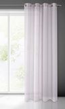 Eurofirany Argea-gordijn, gladde, transparante oogjes - 1 stuk. Clear Elegant Elegant Glamour van hoge kwaliteit, slaapkamer, woonkamer, Etamin, roze, 250,00 x 140,00 cm