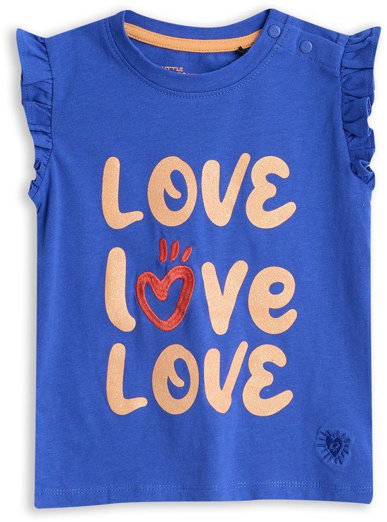 4PRESIDENT T-shirt meisjes - Dazzling blue - Maat 98