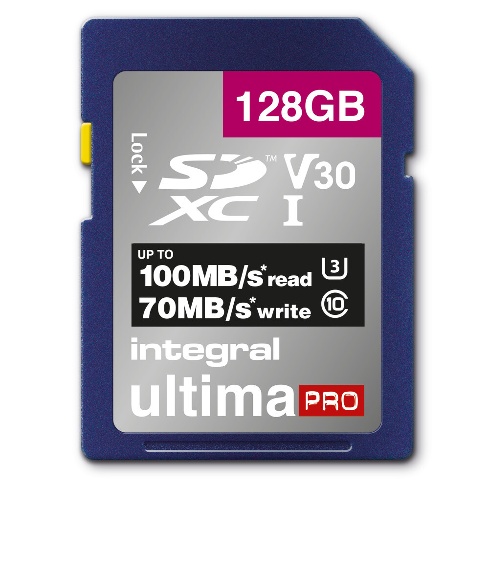 Integral 128GB SDXC 100-90MB/s UHS-I V30