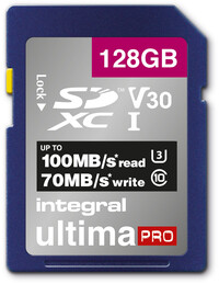 Integral 128GB SDXC 100-90MB/s UHS-I V30
