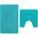 Icecat Antidérapants Ensemble De Tapis De Bain 2 Pcs Turquoise Pp