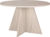 CaliCosy Eettafel ARIA rond MDF beige 120 cm