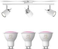Philips Hue Meranti Opbouwspot (Wit) - 3 lichts - Wit/Gekleurd Licht | Plafondspot - GU10 - Hue White and Color Ambiance