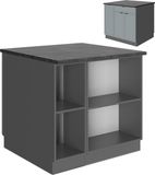 Vicco Fame-Line Keukeneiland – 90 cm met lade, zonder werkblad Licht blauw-grijs