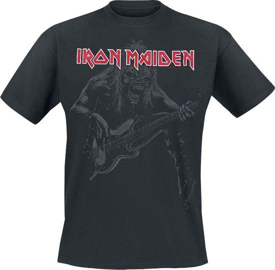 Iron Maiden Eddie Bass Heren T-shirt - Zwart - 4XL