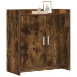 vidaXL Dressoir Gerookt eiken 72 x 36 x 80 cm Bewerkt hout