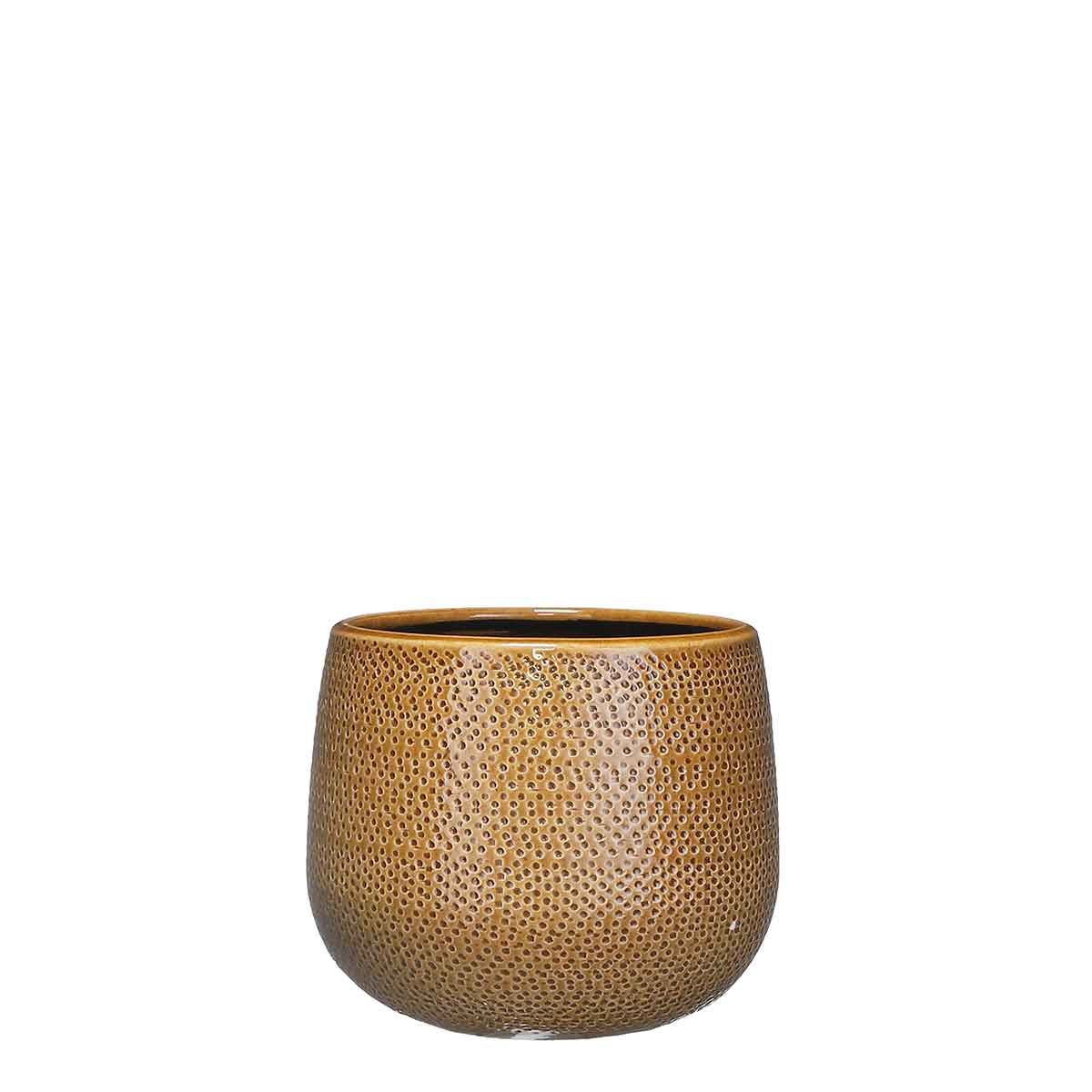 Mica Decorations Gabriel Ronde Pot Oker - 16 x 18 cm - 8718861598988