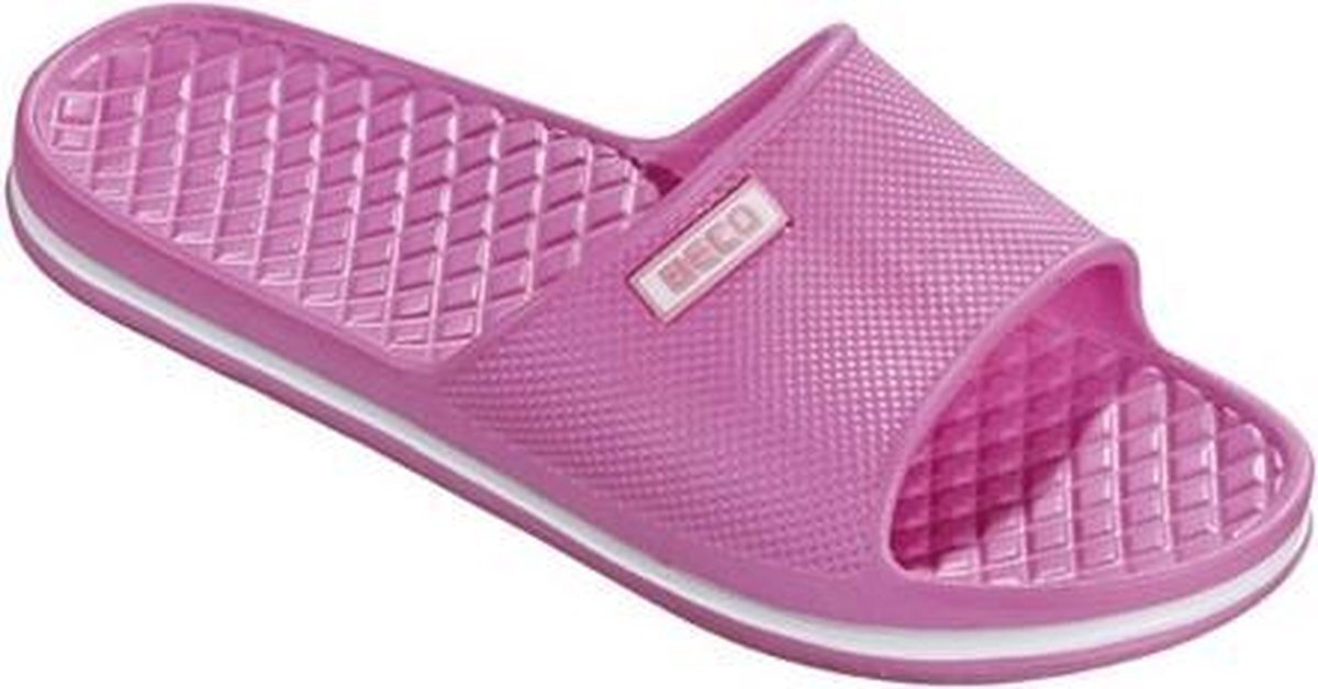 Beco badslippers soft roze dames