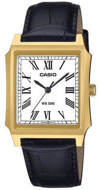 Casio Casio Collection MTP-B190GL-7BVEF Men's Watch - Leather - Black - Ø 32.5 mm