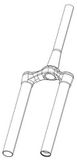 Rockshox CSU 35g Tpr Boost 15x110 Mm 44 Offset Debon Air Kroon/stuurbuis/bovenbuis Montage Vork Zilver 27.5-29´´