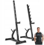 Marbo Sport - Verstelbare haltersteunen set - Squat Rack - MS-S105 2.0 - Zwart