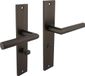 Intersteel Deurkruk Bastian op schild 245x45 mm WC63/8 mm antracietgrijs