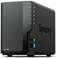 Synology DS225+ 2-Bay NAS Desktop | Intel Celeron J4125 | 2GB DDR4 | Black