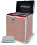 Vinyl Tonic Opbergkist Roze Aluminium, Staal, Hout Rechthoek