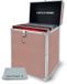 Vinyl Tonic Opbergkist Roze Aluminium, Staal, Hout Rechthoek