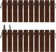 Marque non spécifiée 20 pièces pochettes à stylos en velours - petit sac cadeau marron pour stylos - cadeau d'entreprise de bureau scolaire pochette à stylos