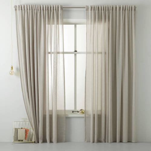 - transparant gordijn (300x315 cm beige