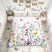 Parure de lit - Motif papillon - King Size - Incluant 2 taies d'oreiller