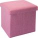 Intirilife Pouf pliant 30x30x30 cm en KIRSCHBLÜTEN PINK