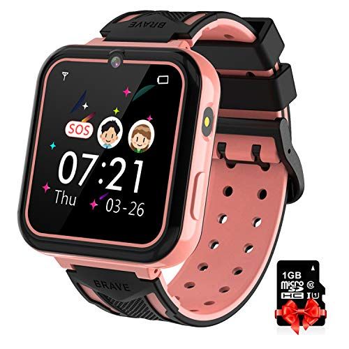VADERDAG Cadeau - Papa Cadeautjes - Smartwatch Met GPS Voor Kinderen Horloge Telefoon Voor Meisjes En Jongens Touchscreen Met Muziekspeler Spellen Camera Zaklamp En Wekker Smartwatch Om