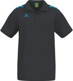 Erima Cmpt 3 Wings Polo Heren - Zwart / Curaçao | Maat: XXL