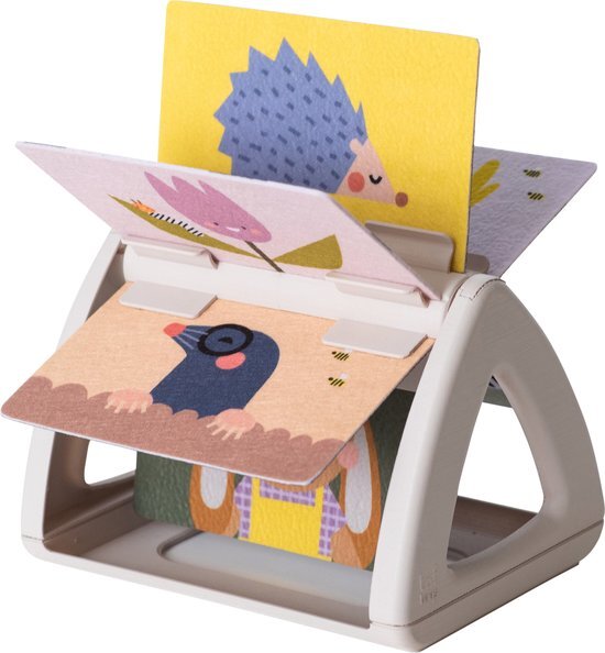 Taf Toys - Babyboekje voor stimuleren buiklig baby - Urban Garden Tummy Time Spinning Book