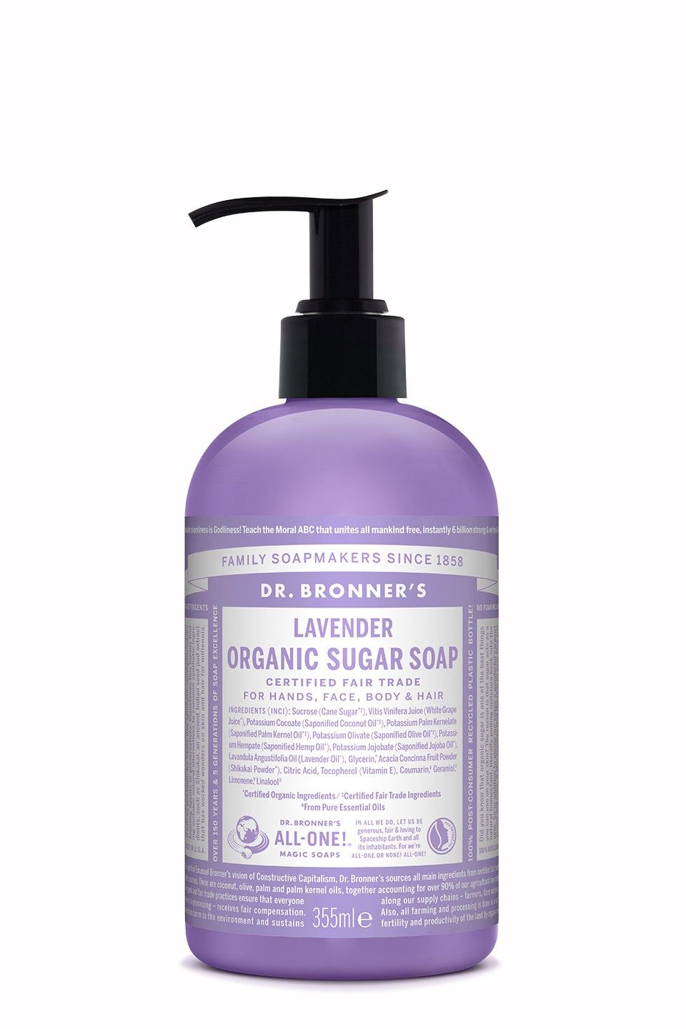 Dr. Bronner's Lavendel Vloeibare Zeep - 355ml