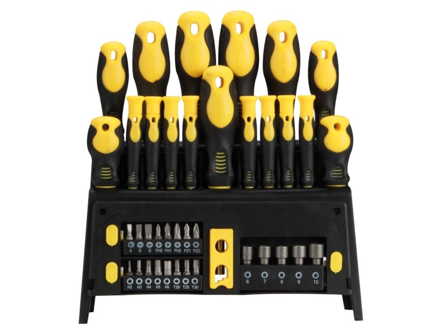Toolland Schroevendraaier- en bitset - 39 stuks