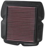 K&N Vervangingsluchtfilter compatibel met Suzuki SV650/S 2003-2009 SV1000/S 2003-2007 (SU-6503)