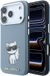 Karl Lagerfeld Backcase hoesje Kunstleer Lichtblauw Geschikt voor Apple iPhone 17 Pro
