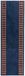 vidaXL - FLORNES - Geweven Tapijtloper - Blauw - Diamanten - 100 x 150 cm - PP