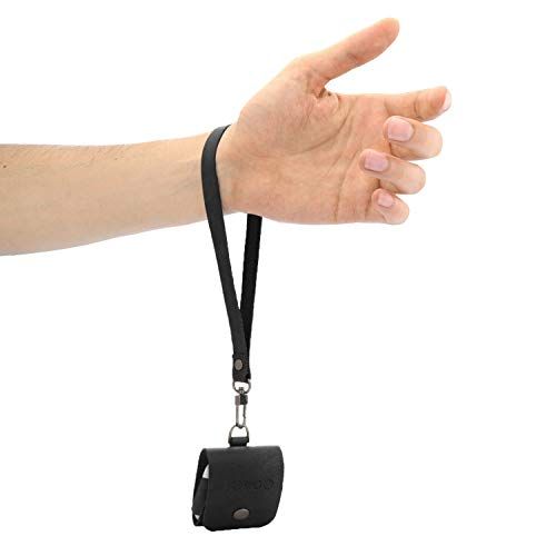 Londo Genuine Leather Case for Apple Airpods and Airpods 2 - Black