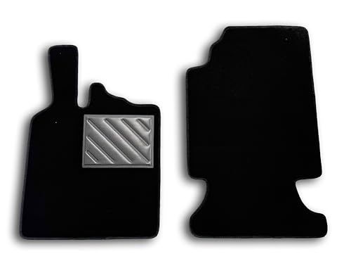 Smart For Two W451 2007-2014 Vloermatten, precies passend, antislip, met hielbeschermer van rubber, autoaccessoires